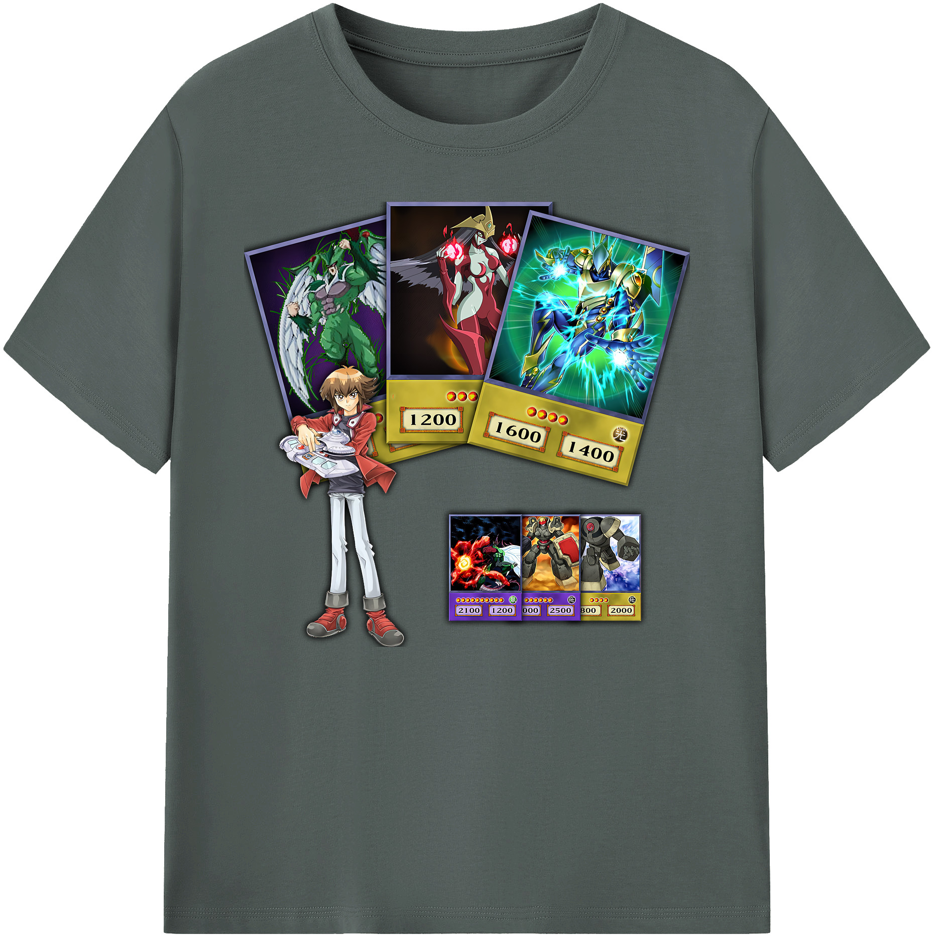（画像用） 遊☆戯☆王 Yu-Gi-Oh! 綿100％ メンズ半袖Tシャツ｜肌触りやわらか＆通気性